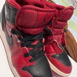 Air Jordan Red and Black Sneakers
